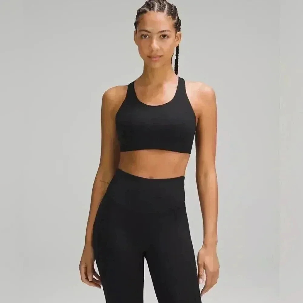 Lululemon CrossBack Black Bra Size 2 Athletic and breathable